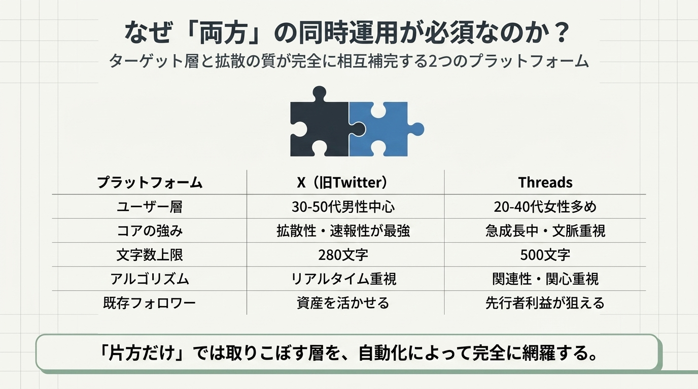 なぜ「両方」の同時運用が必須なのか